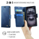 Solidenz 2-in-1 MagSafe Wallet Case voor iPhone 16 Plus - Blauw - Afbeelding 8