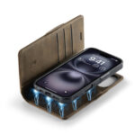 Solidenz 2-in-1 MagSafe Wallet Case voor iPhone 16 Pro - Bruin - Afbeelding 4