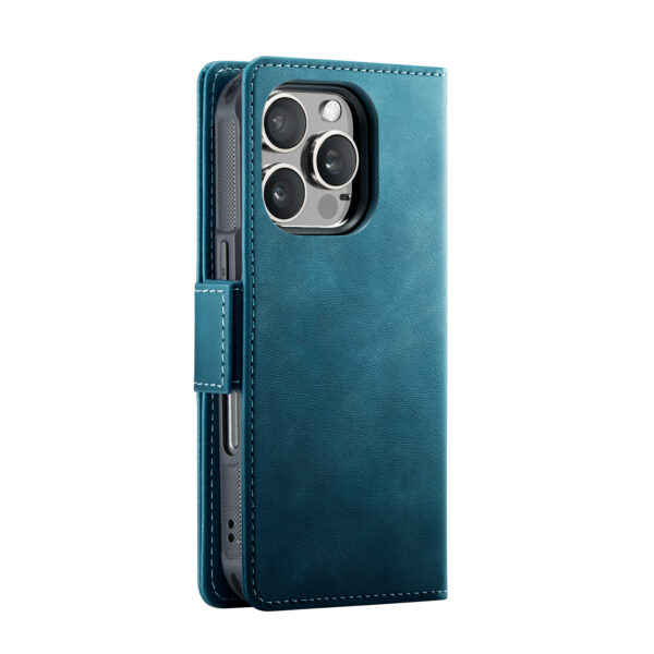 Solidenz 2-in-1 MagSafe Wallet Case for iPhone 16 Pro - Blue - Image 3