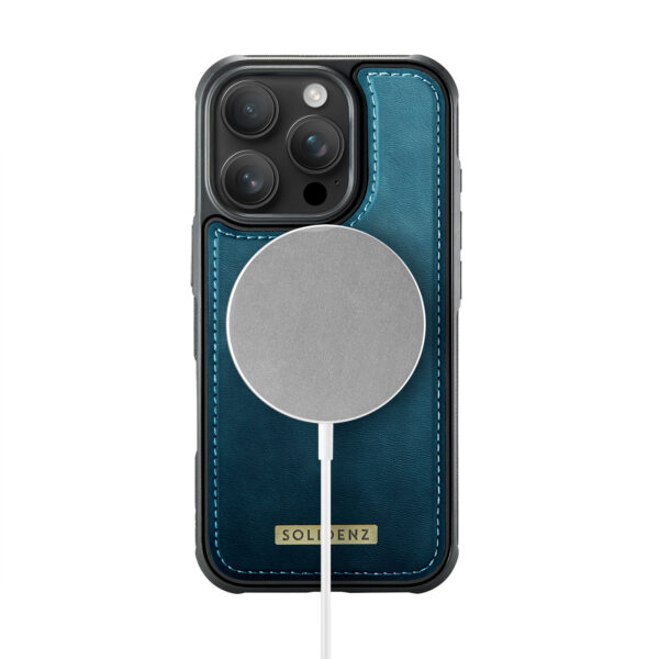 Solidenz 2-in-1 MagSafe Wallet Case for iPhone 16 Pro - Blue - Image 6