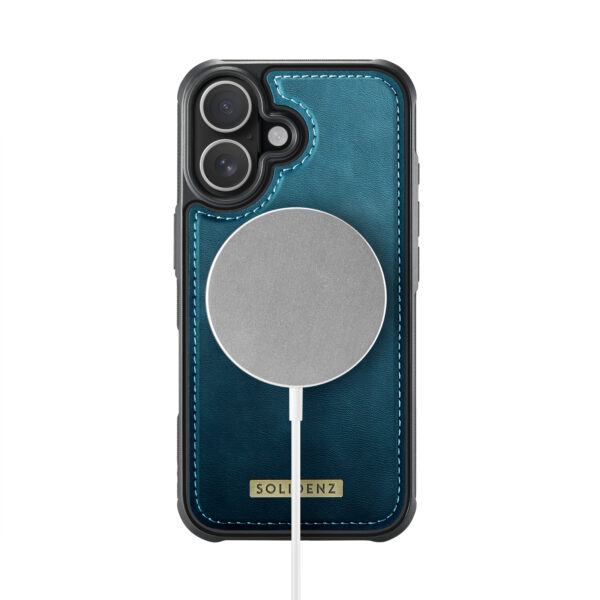 Solidenz 2-in-1 MagSafe Wallet Case for iPhone 16 - Blue - Image 6