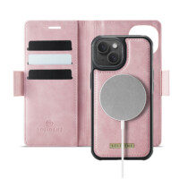 Solidenz 2-in-1 MagSafe Wallet Case voor iPhone 16 Plus – Roze