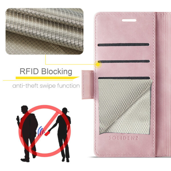 Solidenz 2-in-1 MagSafe Wallet Case voor iPhone 14 - Roze - Afbeelding 9