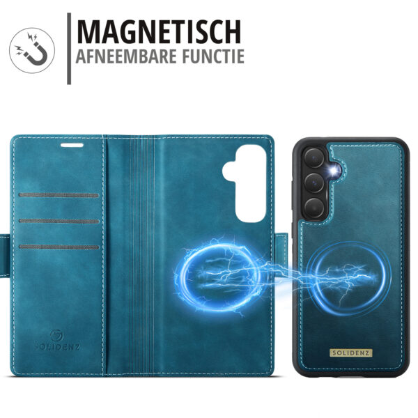 Solidenz 2-in-1 Magnetic Wallet Case for Samsung Galaxy A36 - Blue - Image 7