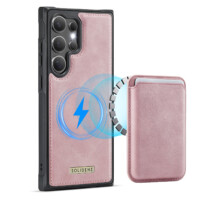 Solidenz MagSafe Wallet Backcover voor Samsung Galaxy S24 Ultra – Roze