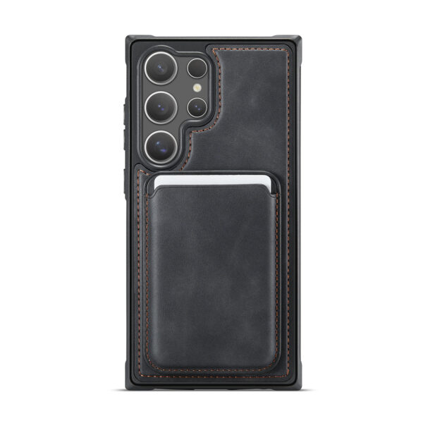 Solidenz MagSafe Wallet Backcover voor Samsung Galaxy S24 Ultra - Zwart - Afbeelding 3