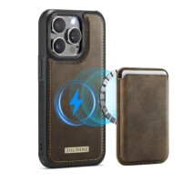 Solidenz MagSafe Wallet Backcover for iPhone 15 Pro – Brown