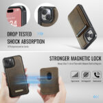 Solidenz MagSafe Wallet Backcover voor iPhone 14 - Bruin - Afbeelding 5