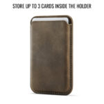 Solidenz MagSafe Wallet Backcover voor iPhone 14 - Bruin - Afbeelding 7