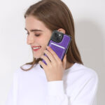 Solidenz MagSafe Wallet Backcover voor iPhone 15 - Paars - Afbeelding 11