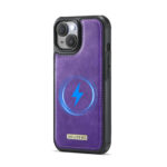 Solidenz MagSafe Wallet Backcover voor iPhone 15 - Paars - Afbeelding 9