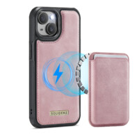 Solidenz MagSafe Wallet Backcover for iPhone 15 Plus – Pink