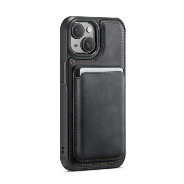 Solidenz MagSafe Wallet Backcover voor iPhone 14 - Zwart - Afbeelding 2