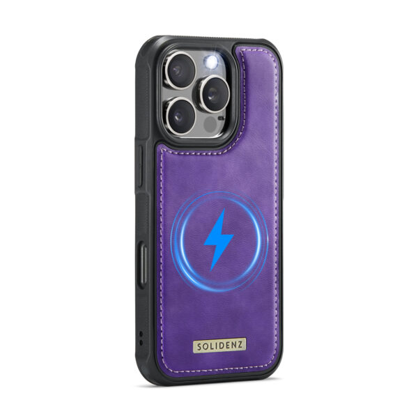 Solidenz MagSafe Wallet Backcover voor iPhone 16 Pro - Paars - Afbeelding 4