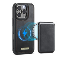 Solidenz MagSafe Wallet Backcover voor iPhone 16 Pro Max – Zwart