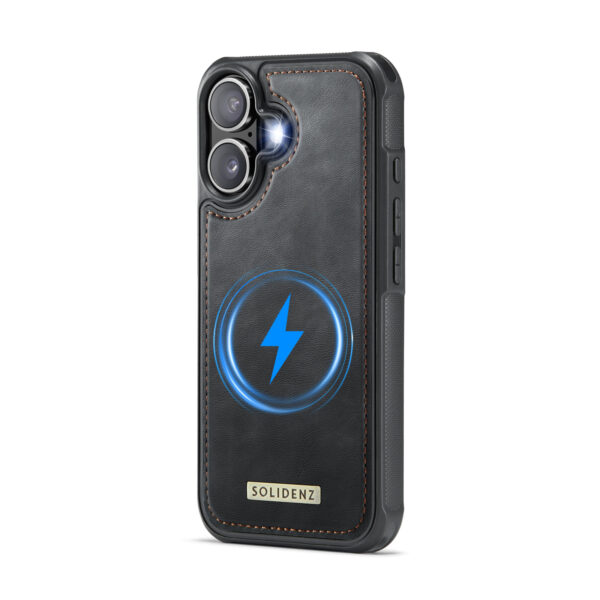 Solidenz MagSafe Wallet Backcover voor iPhone 16 - Zwart - Afbeelding 9