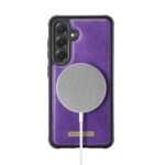 Solidenz Magnetisch Wallet Backcover voor Samsung Galaxy S24 FE - Paars - Afbeelding 6