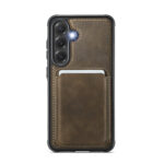 Solidenz Magnetisch Wallet Backcover voor Samsung Galaxy S24 FE - Bruin - Afbeelding 3