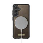 Solidenz Magnetisch Wallet Backcover voor Samsung Galaxy S24 FE - Bruin - Afbeelding 6