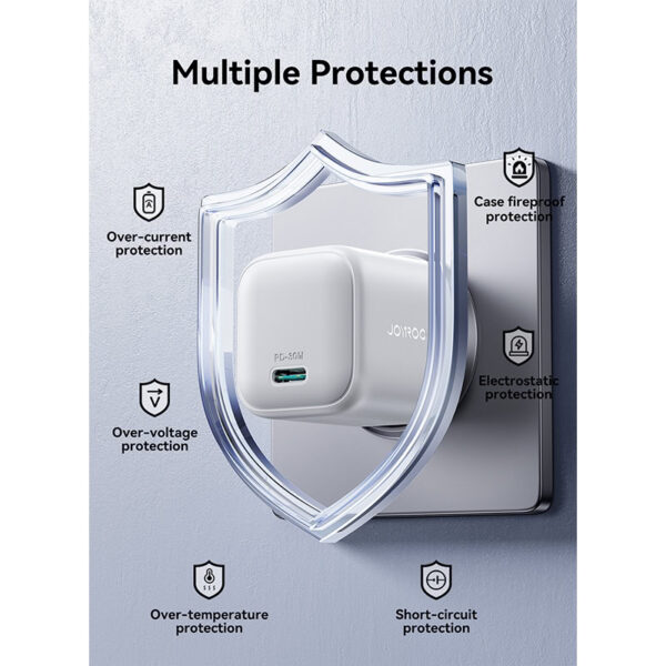 Joyroom 30W mini charger - USB-C port - White - Image 7