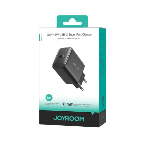 Joyroom 45W charger - USB-C port PD 3.0/QC 3.0 - Black - Image 8