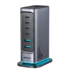 variatie Joyroom – 65W Laadstation met USB 3.0 en USB C – Bureau Adapter – Multi Port Docking Station – Grijs