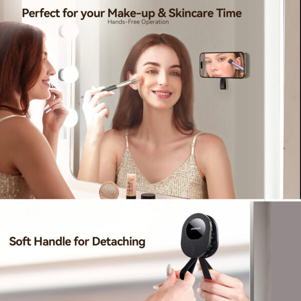 Joyroom Magnetic Suction Cup Phone Holder for Universal Use - Black - Image 6