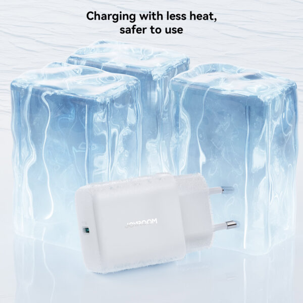 Joyroom PD 30W Charger - Includes USB-C to USB-C cable - 1 meter - White - Image 5