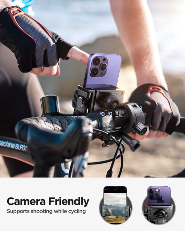 Joyroom Phone Holder for Bicycle Handlebar - Black - Image 7