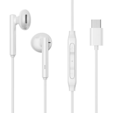 Joyroom Type-C Half In-Ear Earbuds – NOT suitable for iPhones – White
