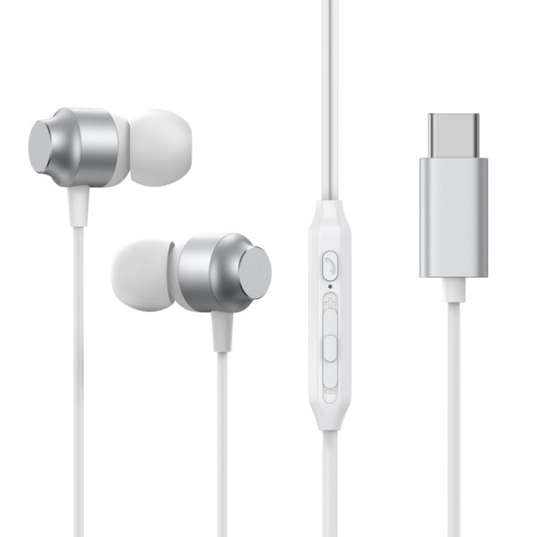 Joyroom Type-C In-Ear Earbuds - NOT suitable for iPhones - Silver