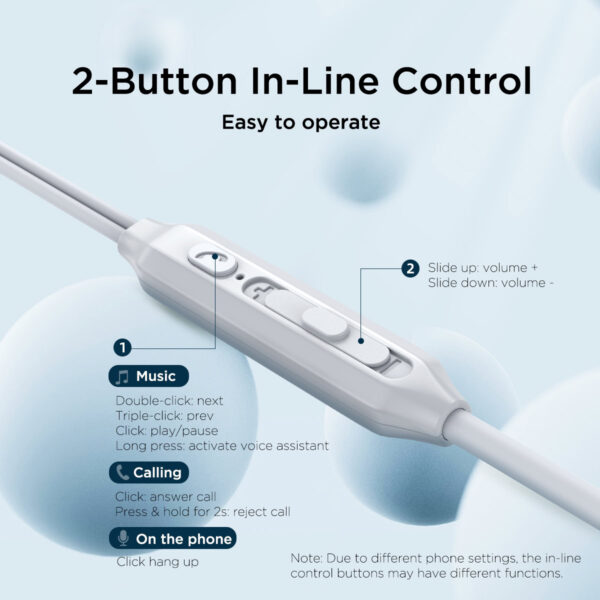Joyroom Type-C In-Ear Earbuds - NOT suitable for iPhones - Silver - Image 5