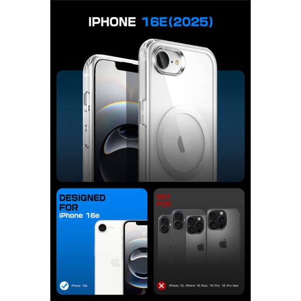 Supcase UB MagSafe iPhone 16e case - Transparent - Image 3
