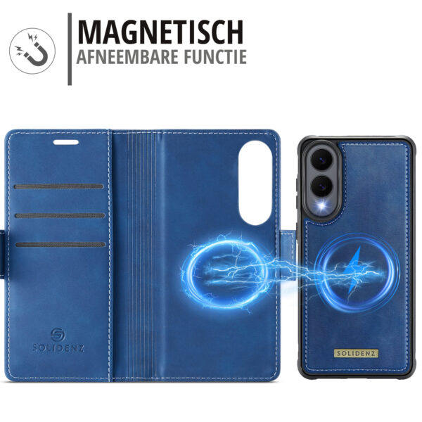 Solidenz 2-in-1 MagSafe Wallet Case for Samsung Galaxy S25 Edge - Blue - Image 6