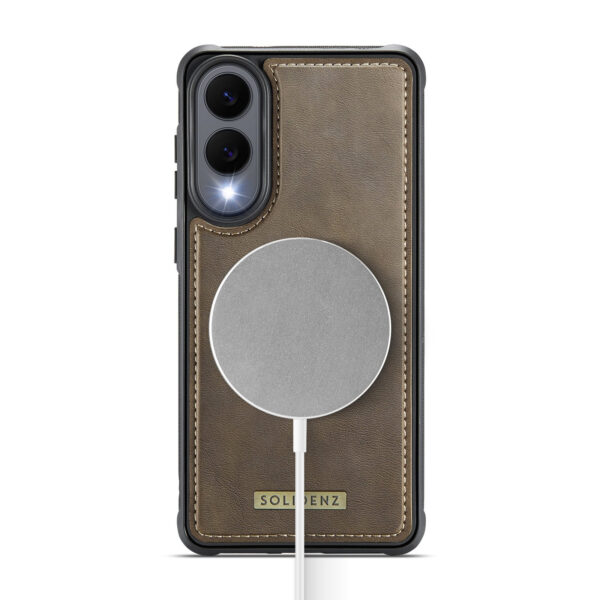 Solidenz 2-in-1 MagSafe Wallet Case voor Samsung Galaxy S25 Edge - Bruin - Afbeelding 5