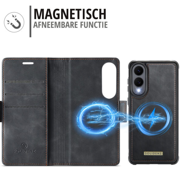 Solidenz 2-in-1 MagSafe Wallet Case voor Samsung Galaxy S25 Edge - Zwart - Afbeelding 6
