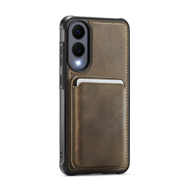 Solidenz MagSafe Wallet Backcover voor Samsung Galaxy S25 Edge - Bruin - Afbeelding 2