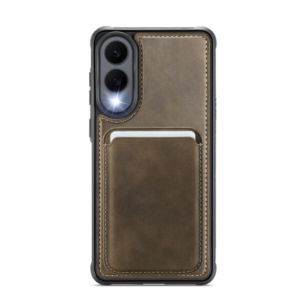 Solidenz MagSafe Wallet Backcover voor Samsung Galaxy S25 Edge - Bruin - Afbeelding 3
