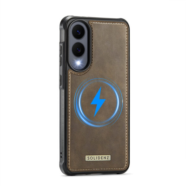 Solidenz MagSafe Wallet Backcover voor Samsung Galaxy S25 Edge - Bruin - Afbeelding 4