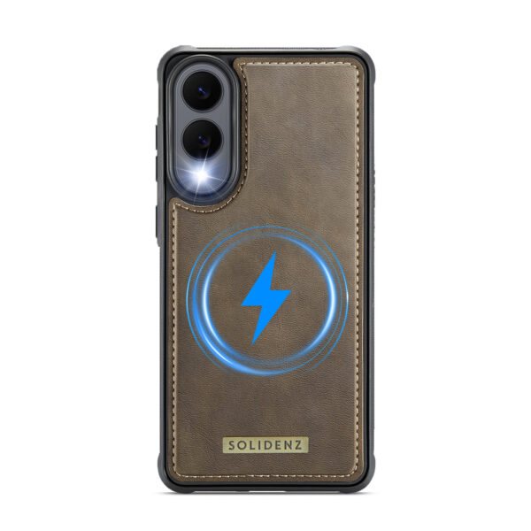 Solidenz MagSafe Wallet Backcover voor Samsung Galaxy S25 Edge - Bruin - Afbeelding 5