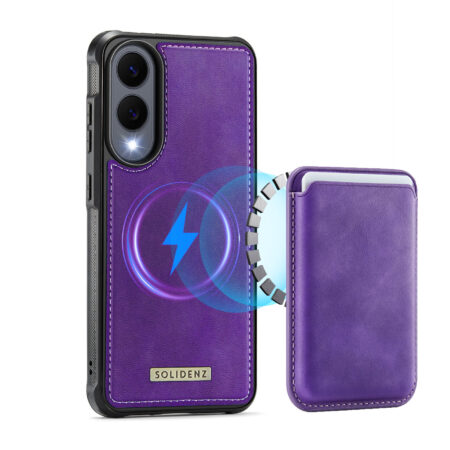 Solidenz MagSafe Wallet Backcover for Samsung Galaxy S25 Edge – Purple