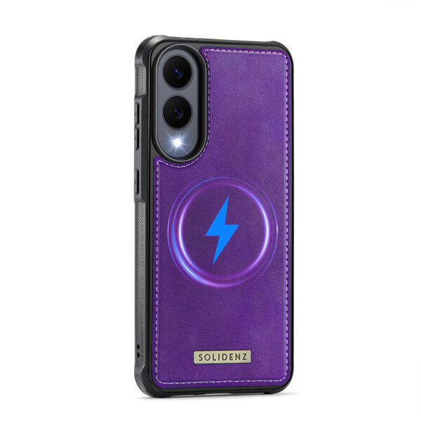 Solidenz MagSafe Wallet Backcover voor Samsung Galaxy S25 Edge - Paars - Afbeelding 4