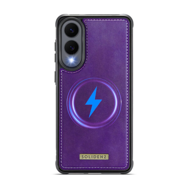 Solidenz MagSafe Wallet Backcover voor Samsung Galaxy S25 Edge - Paars - Afbeelding 5