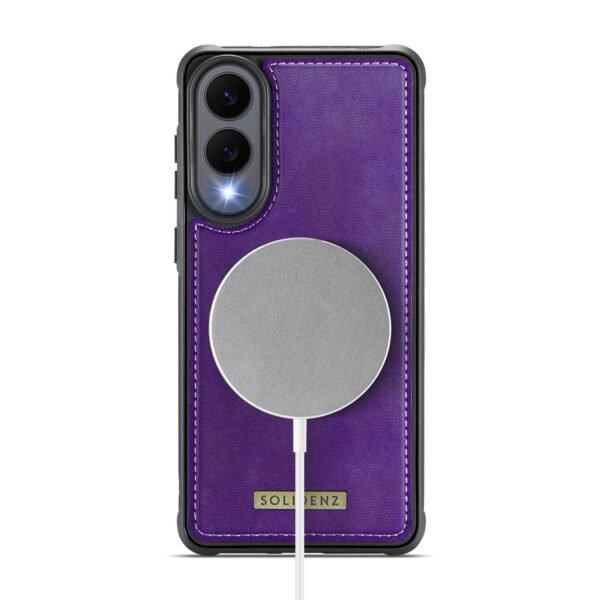 Solidenz MagSafe Wallet Backcover voor Samsung Galaxy S25 Edge - Paars - Afbeelding 6