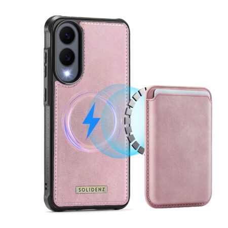 Solidenz MagSafe Wallet Backcover for Samsung Galaxy S25 Edge – Pink