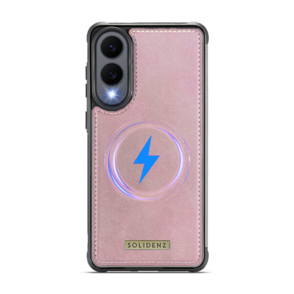 Solidenz MagSafe Wallet Backcover voor Samsung Galaxy S25 Edge - Roze - Afbeelding 5
