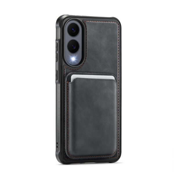 Solidenz MagSafe Wallet Backcover voor Samsung Galaxy S25 Edge - Zwart - Afbeelding 2