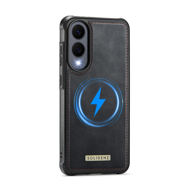 Solidenz MagSafe Wallet Backcover voor Samsung Galaxy S25 Edge - Zwart - Afbeelding 4