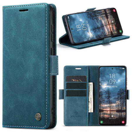 Solidenz Urban Book Samsung Galaxy S25 Edge hoesje – Blauw