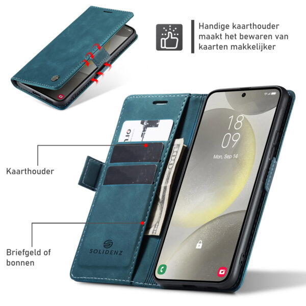 Solidenz Urban Book Samsung Galaxy S25 Edge hoesje - Zwart - Afbeelding 25